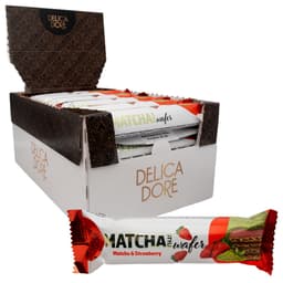 Delicadore Matcha Style Strawberry Wafer Bar 35g