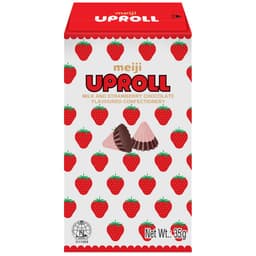 Meiji Uproll Milk and Strawberry Chocolate Box 35g