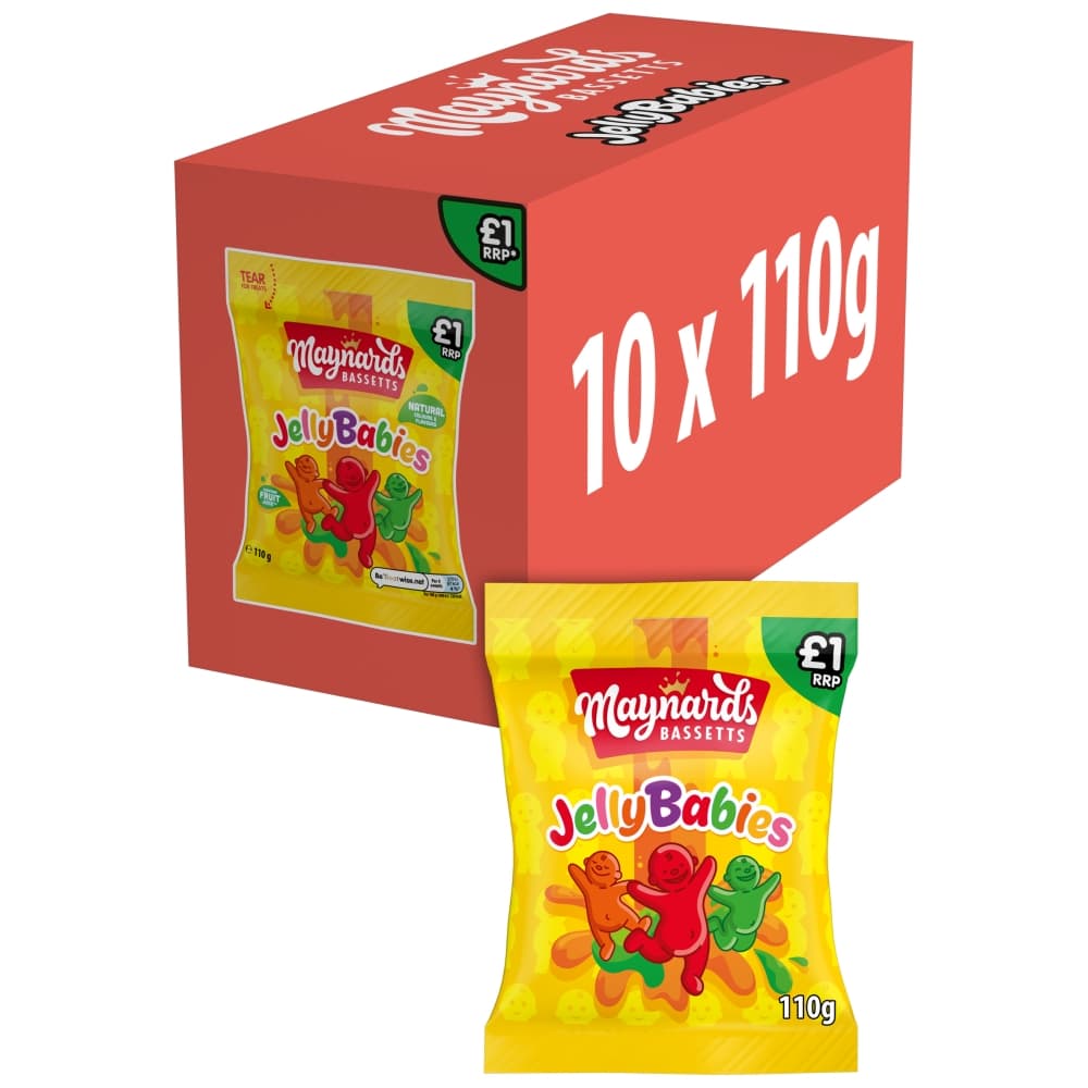 Maynards Bassetts Jelly Babies Sweets Bag 110g £1 PMP 