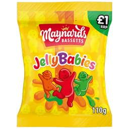 Maynards Bassetts Jelly Babies Sweets Bag 110g £1 PMP 