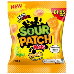 Sour Patch Kids Peach Candy Bag 105g
