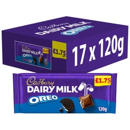 Cadbury Dairy Milk Oreo Chocolate Bar 120g £1.75 PMP