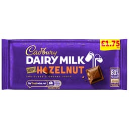 Cadbury Dairy Milk Chopped Hazelnut Chocolate Bar £1.75 PMP 95g