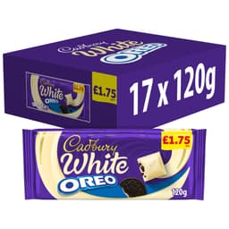 Cadbury Oreo White Chocolate Bar 120g £1.75 PMP