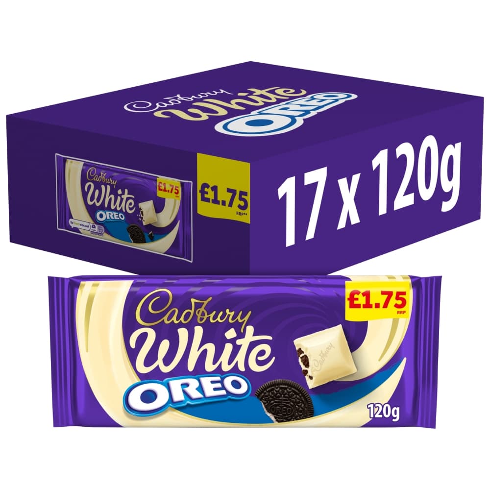 Cadbury Oreo White Chocolate Bar 120g £1.75 PMP