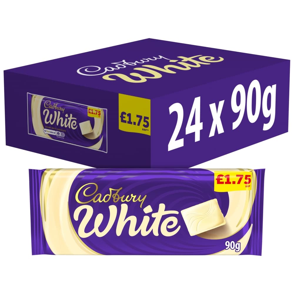 Cadbury White Chocolate 90g £1.75 PMP