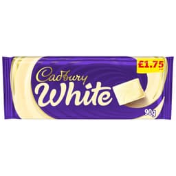 Cadbury White Chocolate 90g £1.75 PMP