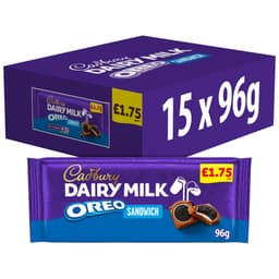 
Cadbury Dairy Milk Oreo Chocolate Bar 96g £1.75 PMP

