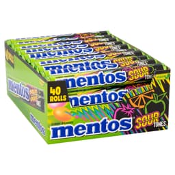 Mentos Sour Tones Chewy Dragees Roll 38g