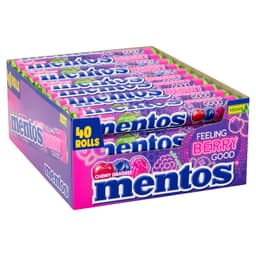 Mentos Feeling Berry Good Chewy Dragees Roll 37.5g