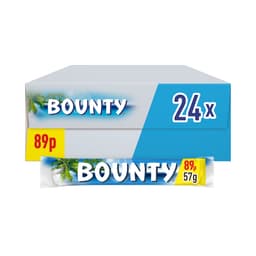 Bounty Coconut Milk Chocolate Bar 57g 89p PMP