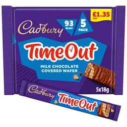 Cadbury Timeout 5 Pack Multipack 90g £1.35 PMP