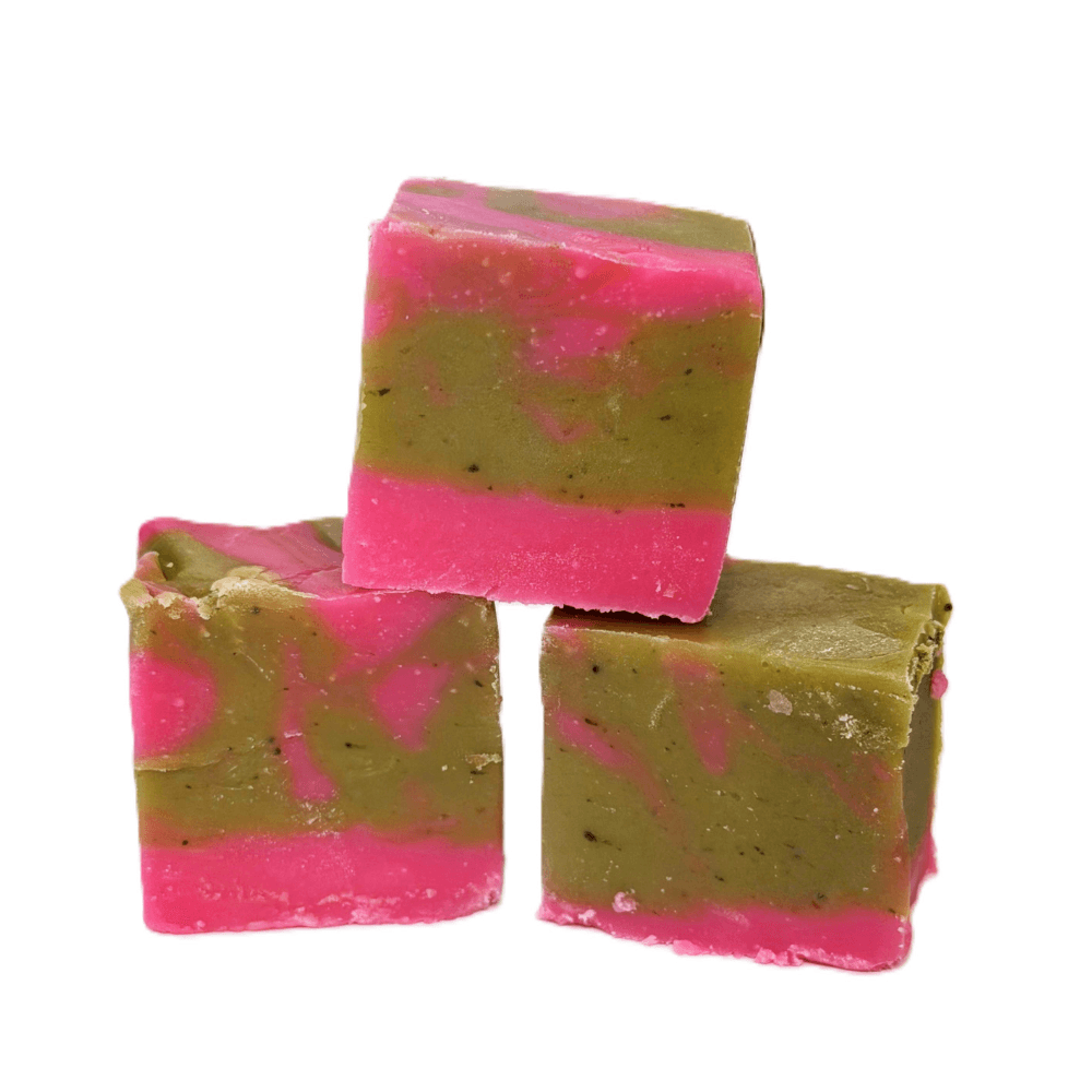 The Fudge Factory Strawberry Matcha Fudge Tub 2kg