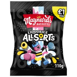 Maynards Bassetts Liquorice Allsorts Candy 110g £1 PMP