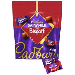 Cadbury Dairy Milk & Biscoff Chocolate Pouch 230g
