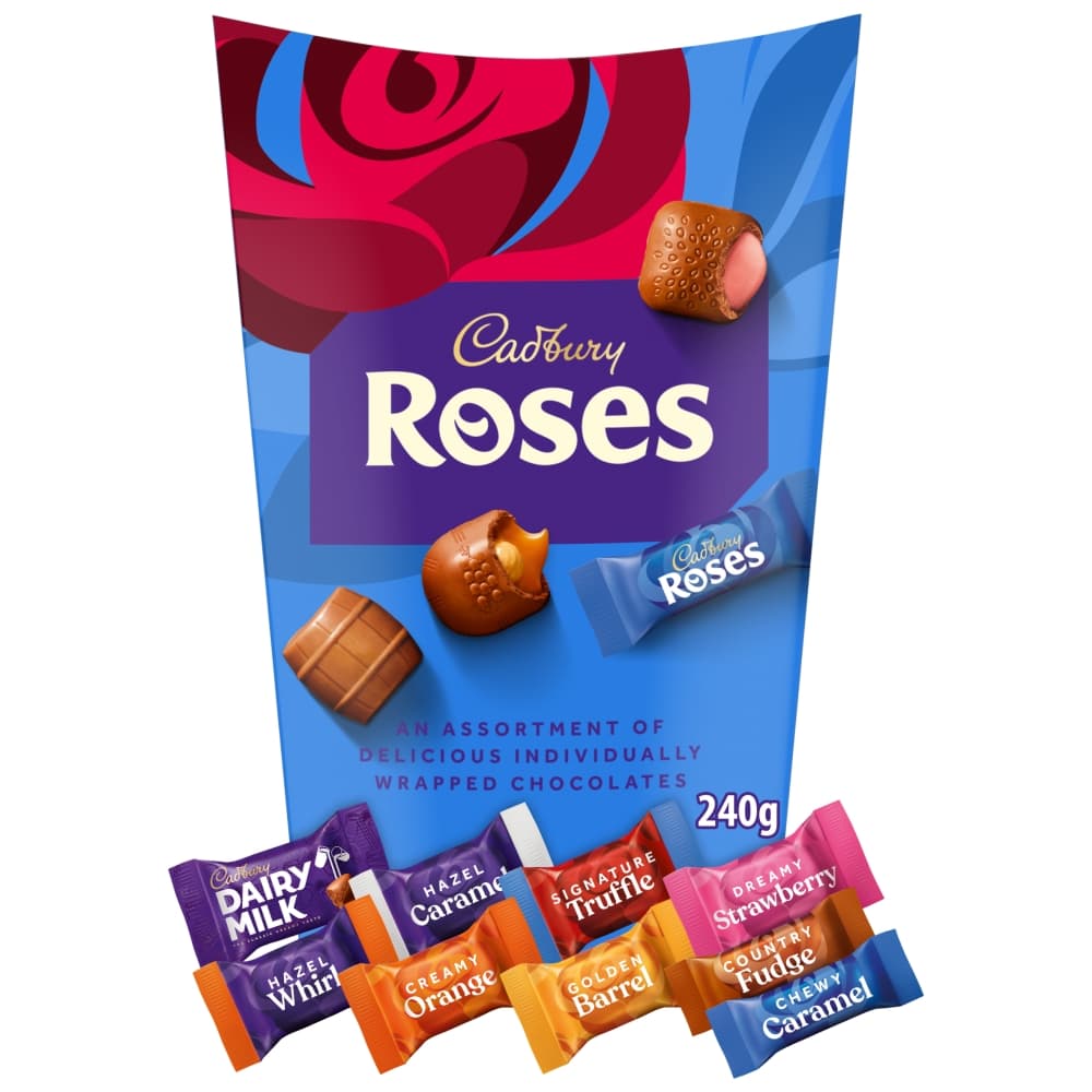 Cadbury Roses Chocolate Assortment Carton 240g