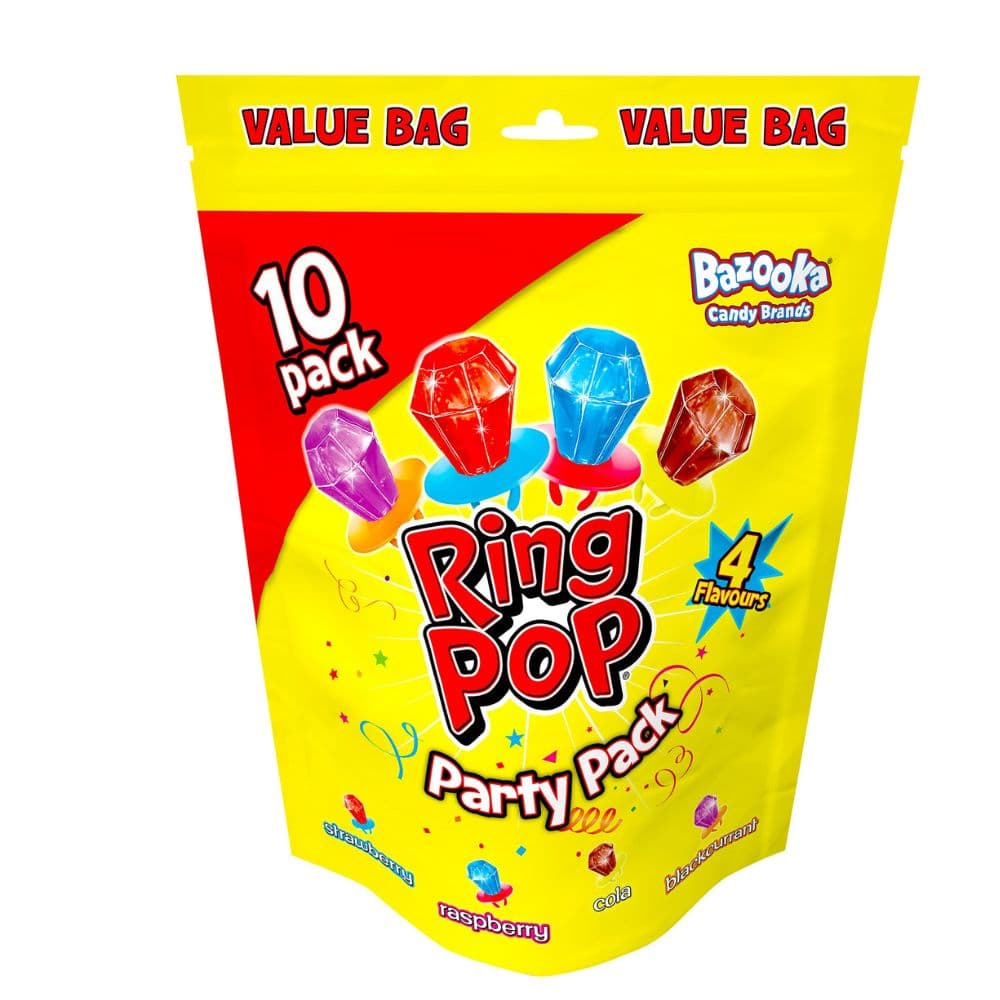 Bazooka Ring Pop Party Pack 10 Pack