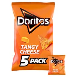 Doritos Tangy Cheese Tortilla Chips Multipack Crisps 5 Pack