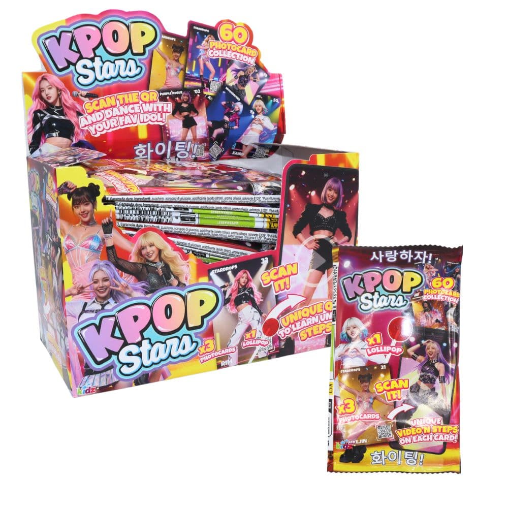 K-Pop Stars Lollipops & Photocards 24g