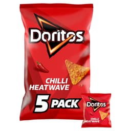 Doritos Chilli Heatwave Tortilla Chips Multipack Crisps 5 Pack