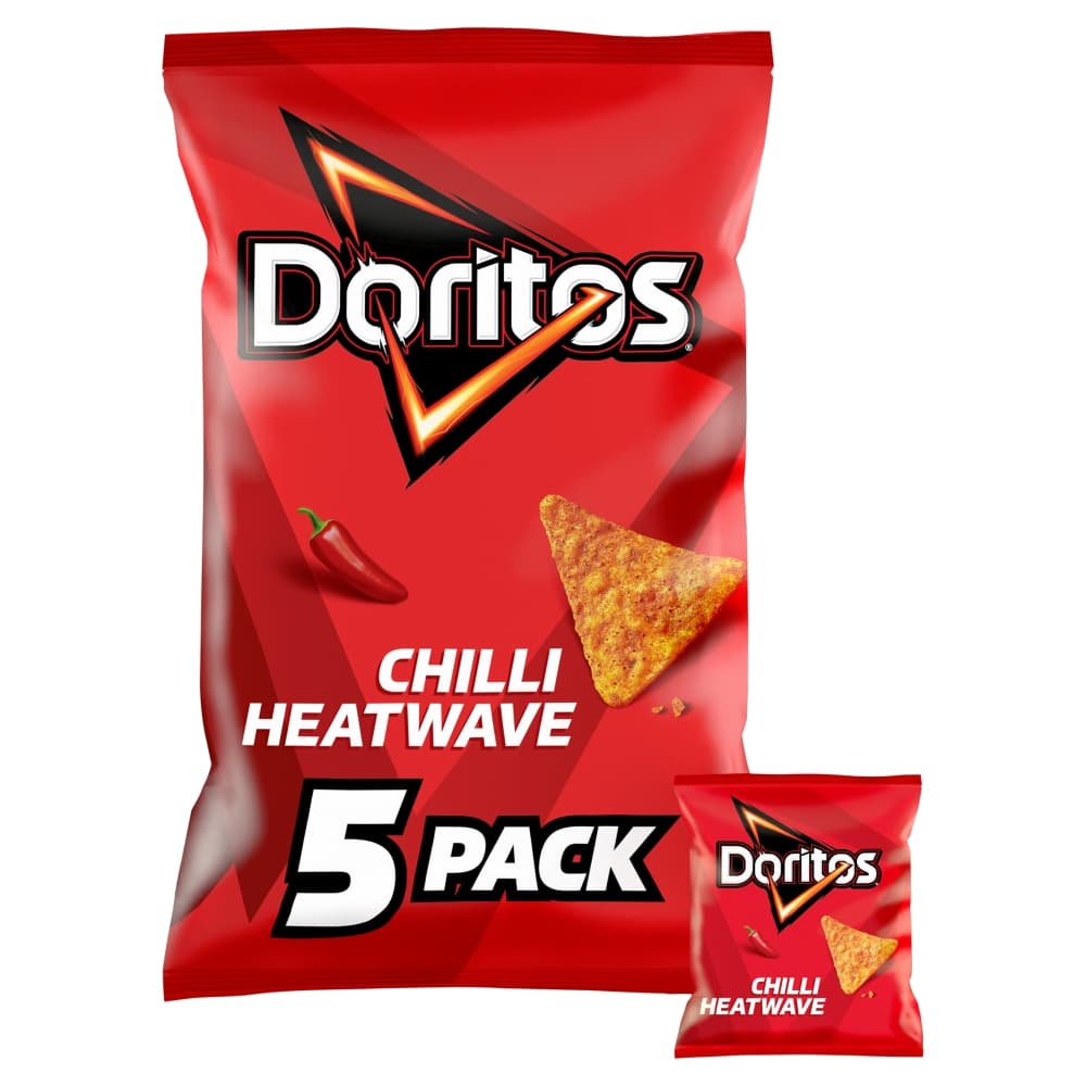 Doritos Chilli Heatwave Tortilla Chips Multipack Crisps 5 Pack