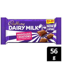 Cadbury Dairy Milk Marvellous Creations Jelly Popping Candy Chocolate 56g £1.29 PMP