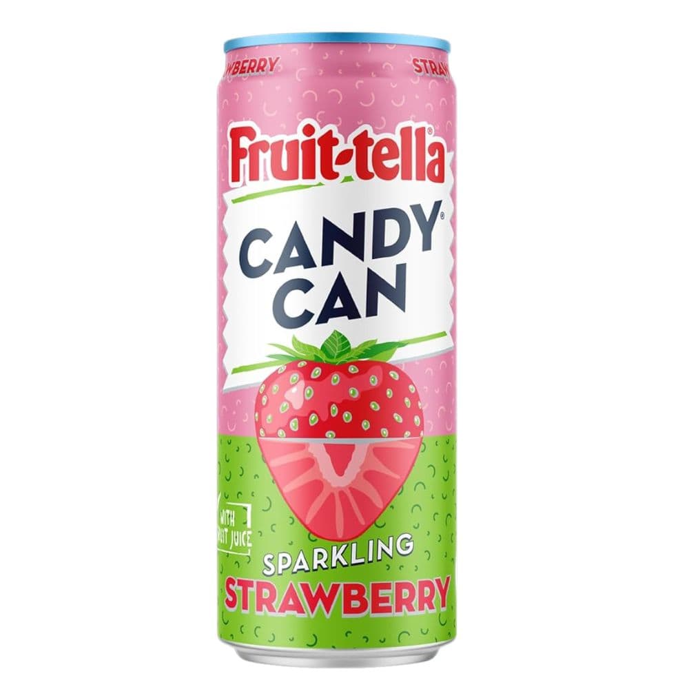 Candy Can Fruit-Tella Strawberry Sparkling Drink 330ml