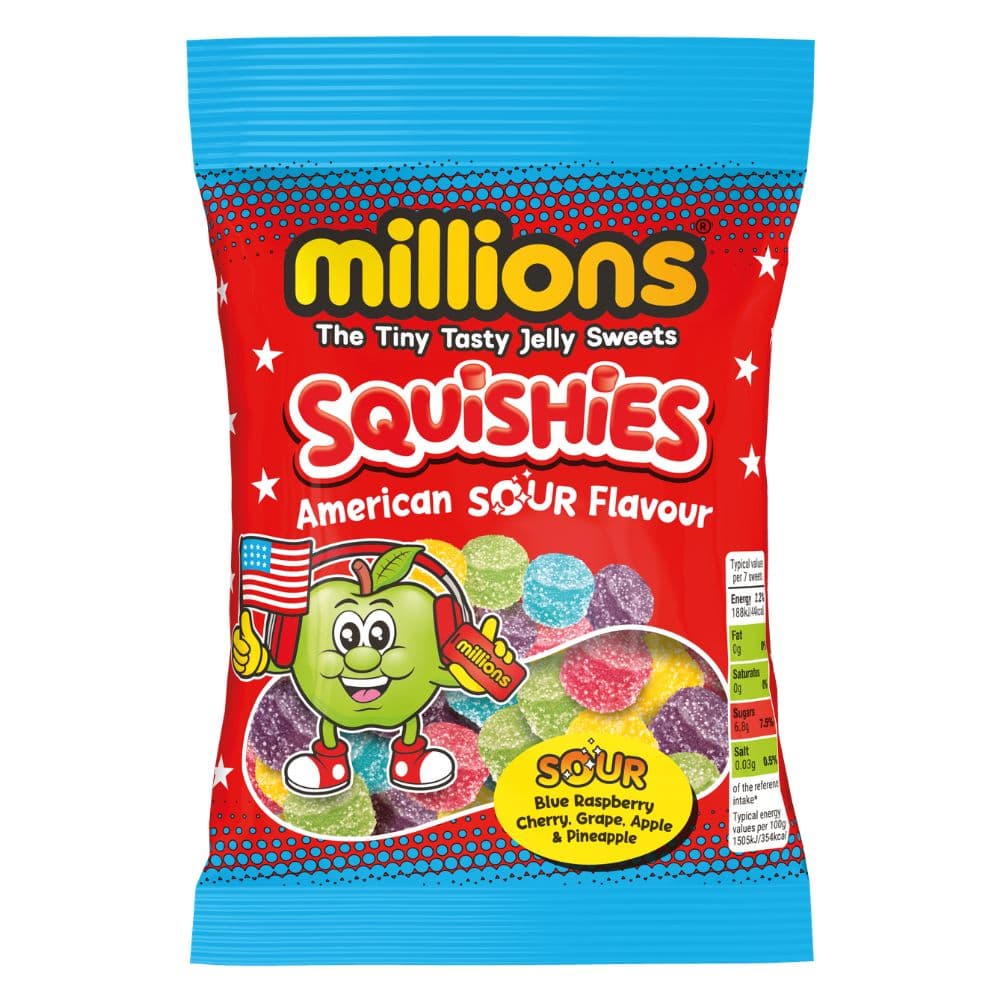 Millions Squishies American Sour Bag 130g