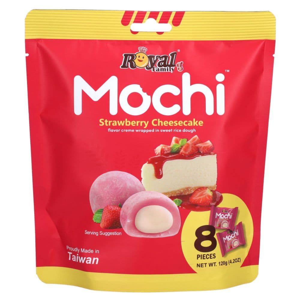 Royal Family Mochi Strawberry Cheesecake Flavour Pouch 120g