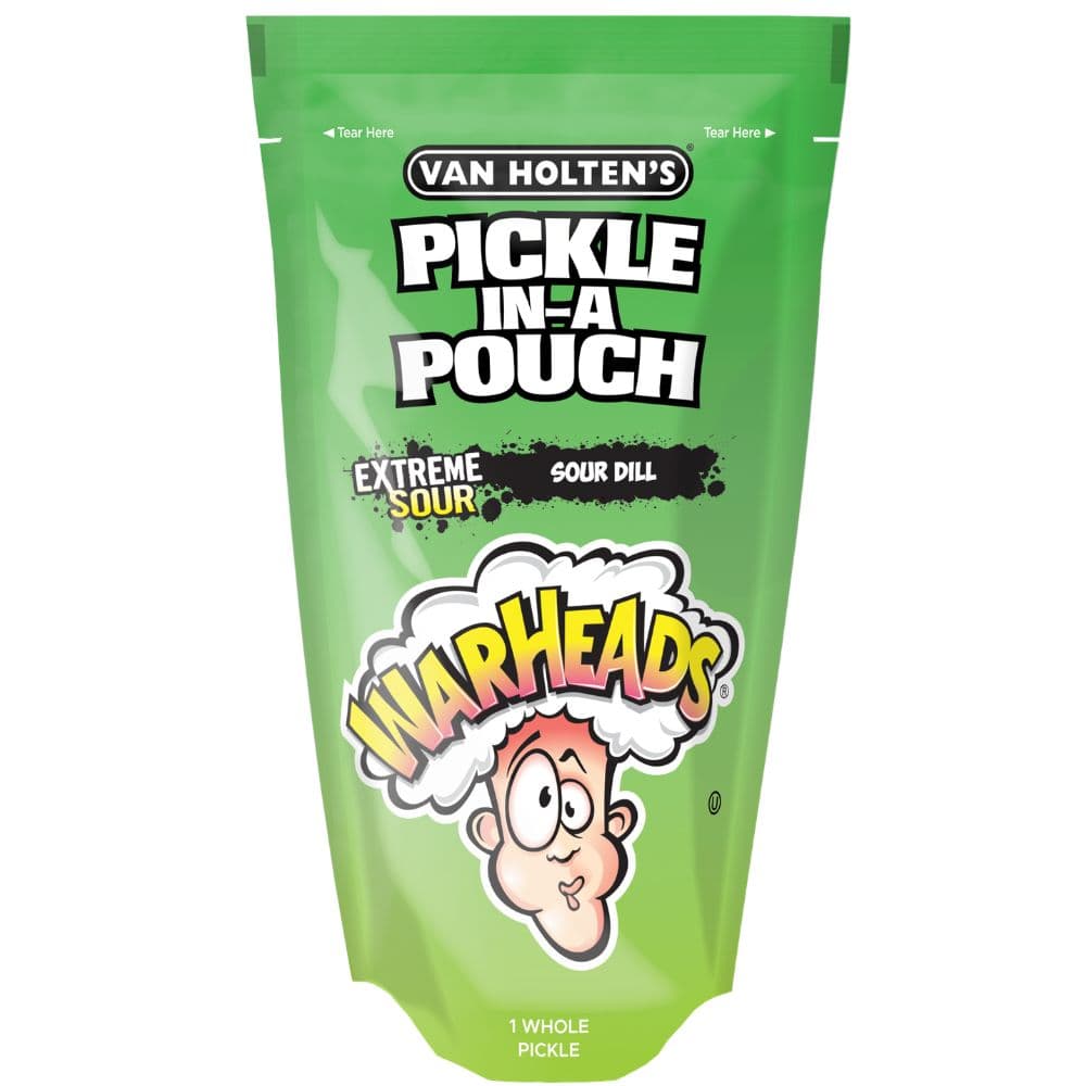 Van Holten's x Warheads Extreme Sour Pickle In A Pouch Pack 306g