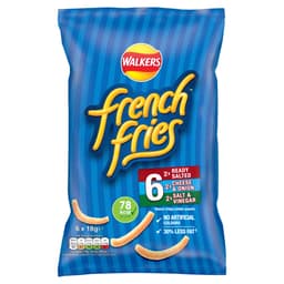 Walkers French Fries Snacks Variety Multipack Crisps 6 Pack