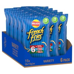 Walkers French Fries Snacks Variety Multipack Crisps 6 Pack