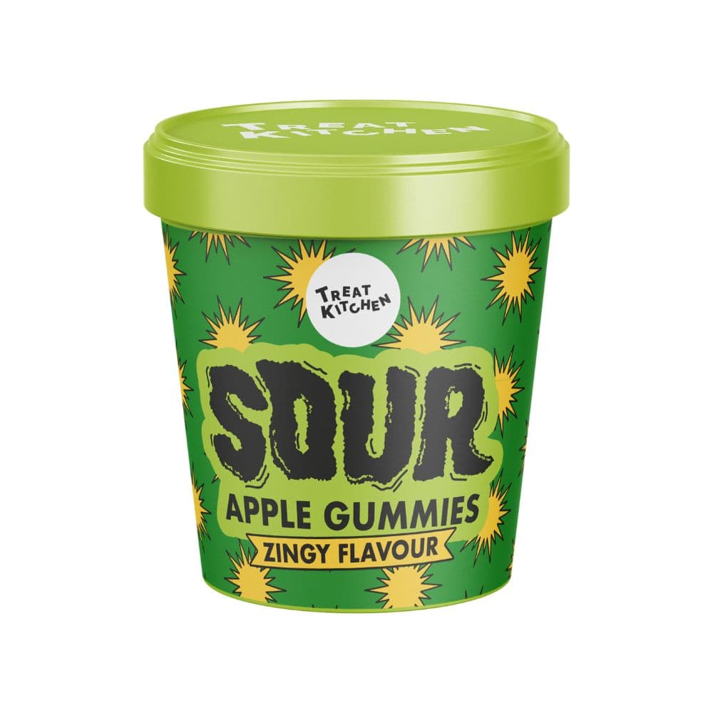 Treat Kitchen Sour Green Apple Cubes Tub 90g