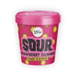 Treat Kitchen Sour Strawberry Cubes Tub 90g
