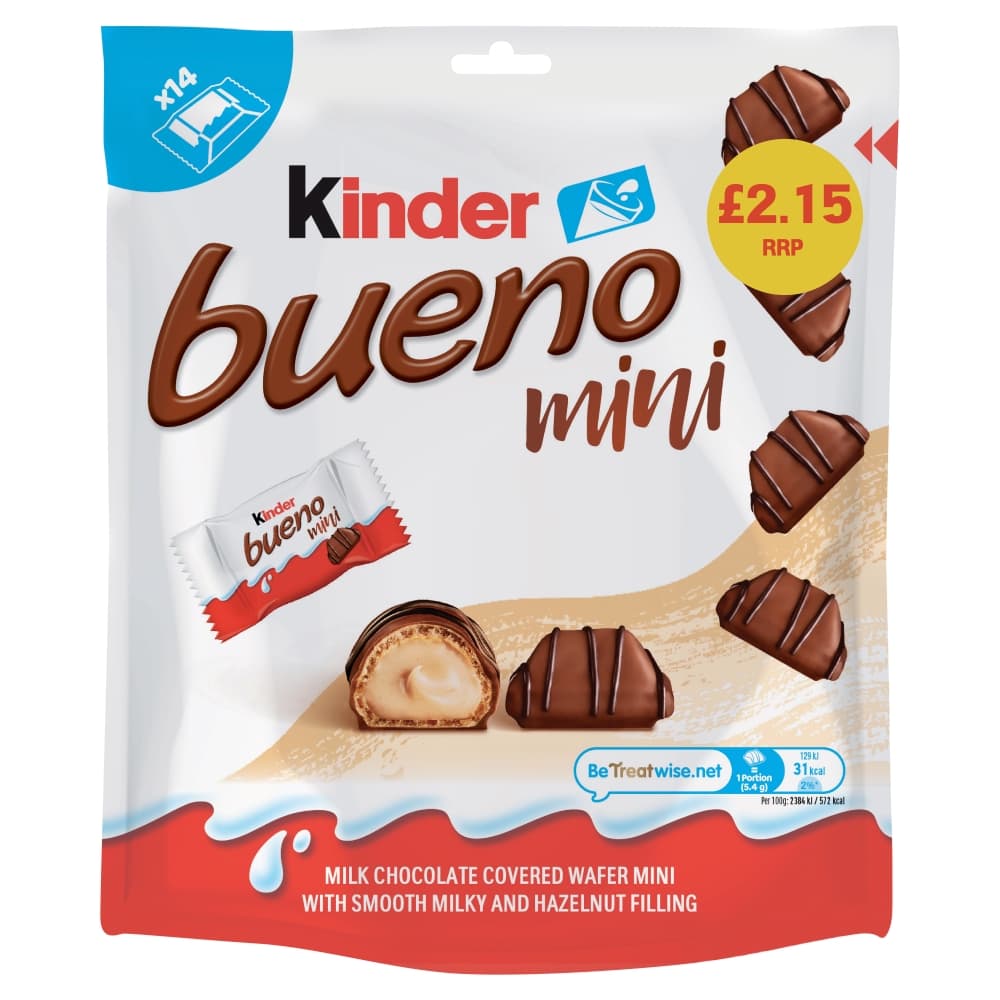 Kinder 14 Mini Bueno Bag 75.6g £2.15 PMP