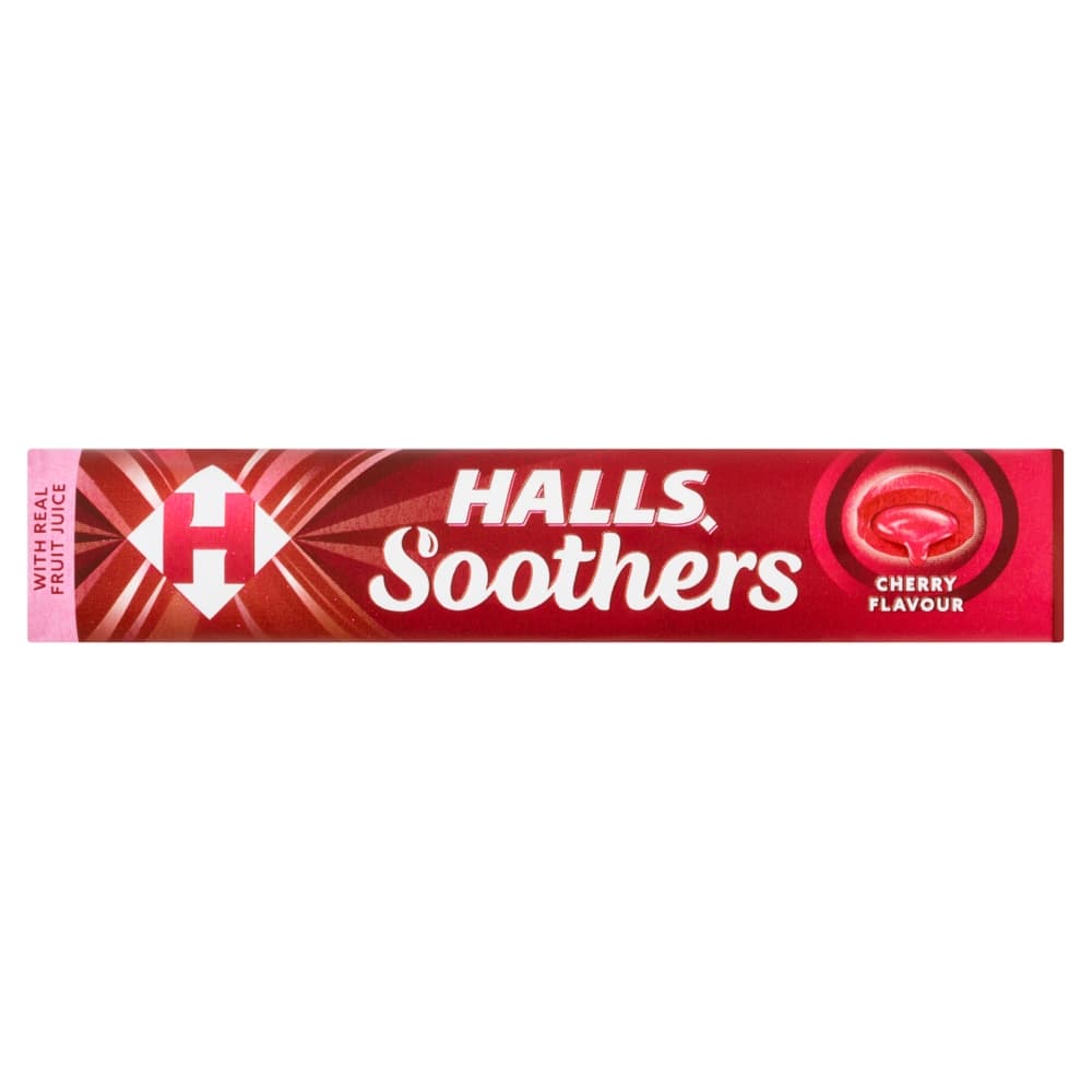 Halls Soothers Cherry Lozenges Roll 45g