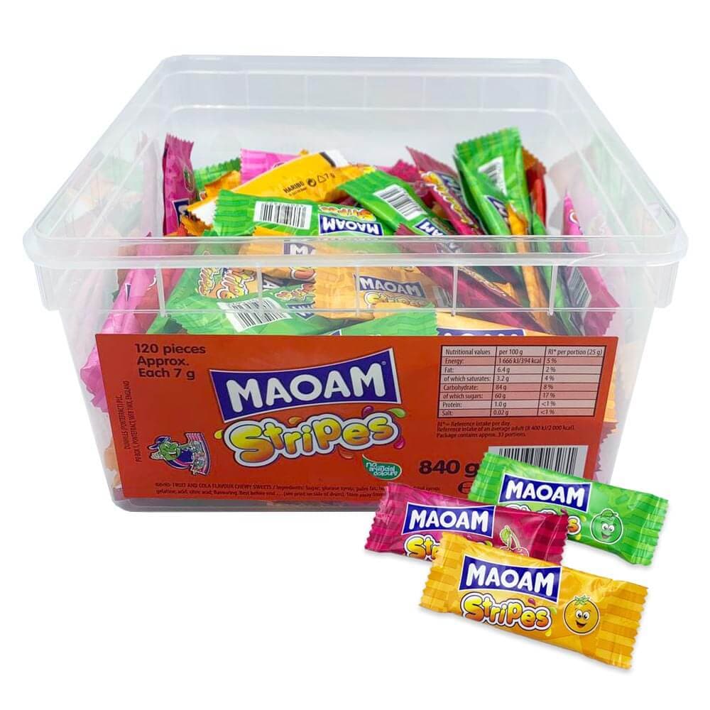  Haribo Maoam Stripes Tub 5p