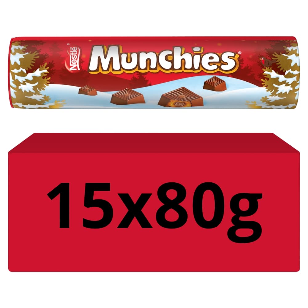 Munchies Milk Chocolate & Caramel Giant Tube 80g