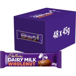Cadbury Dairy Milk Whole Nut Chocolate Bar 45g