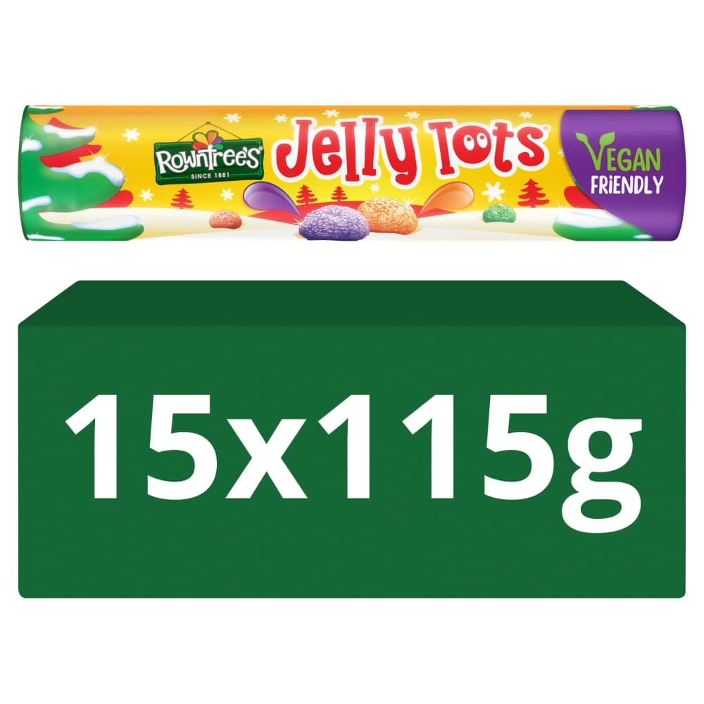 Rowntree’s Jelly Tots Sweets Giant Tube 115g