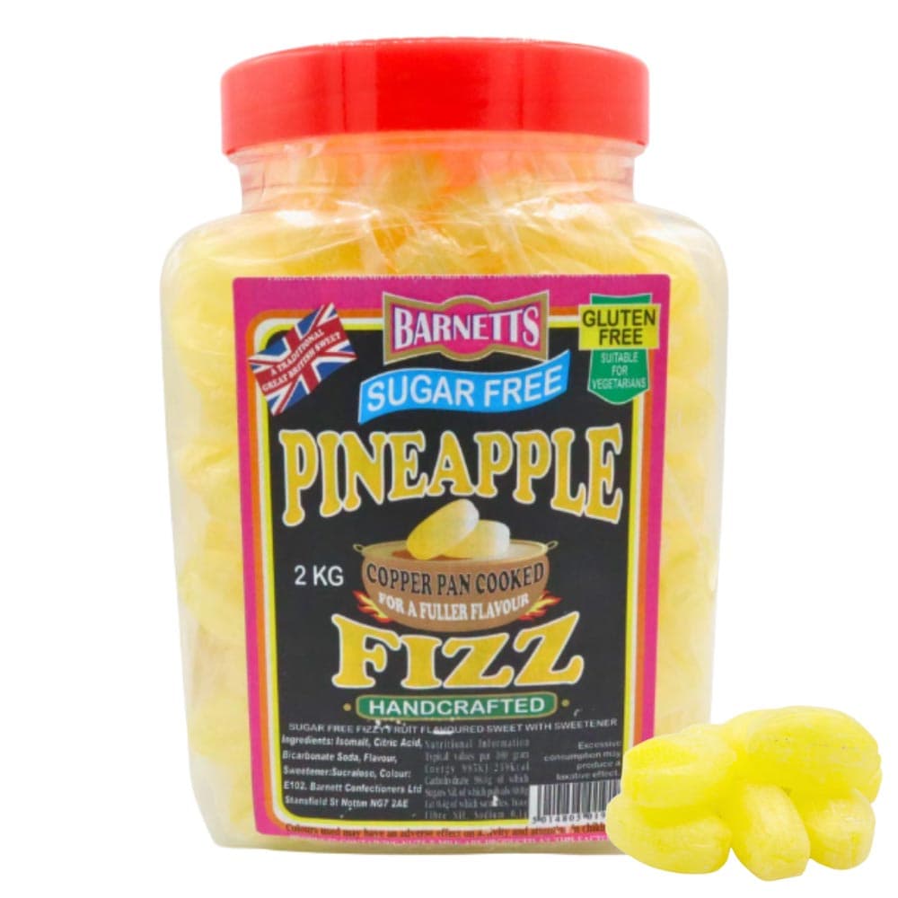 Barnetts Sugar Free Pineapple Fizz Jar 2kg