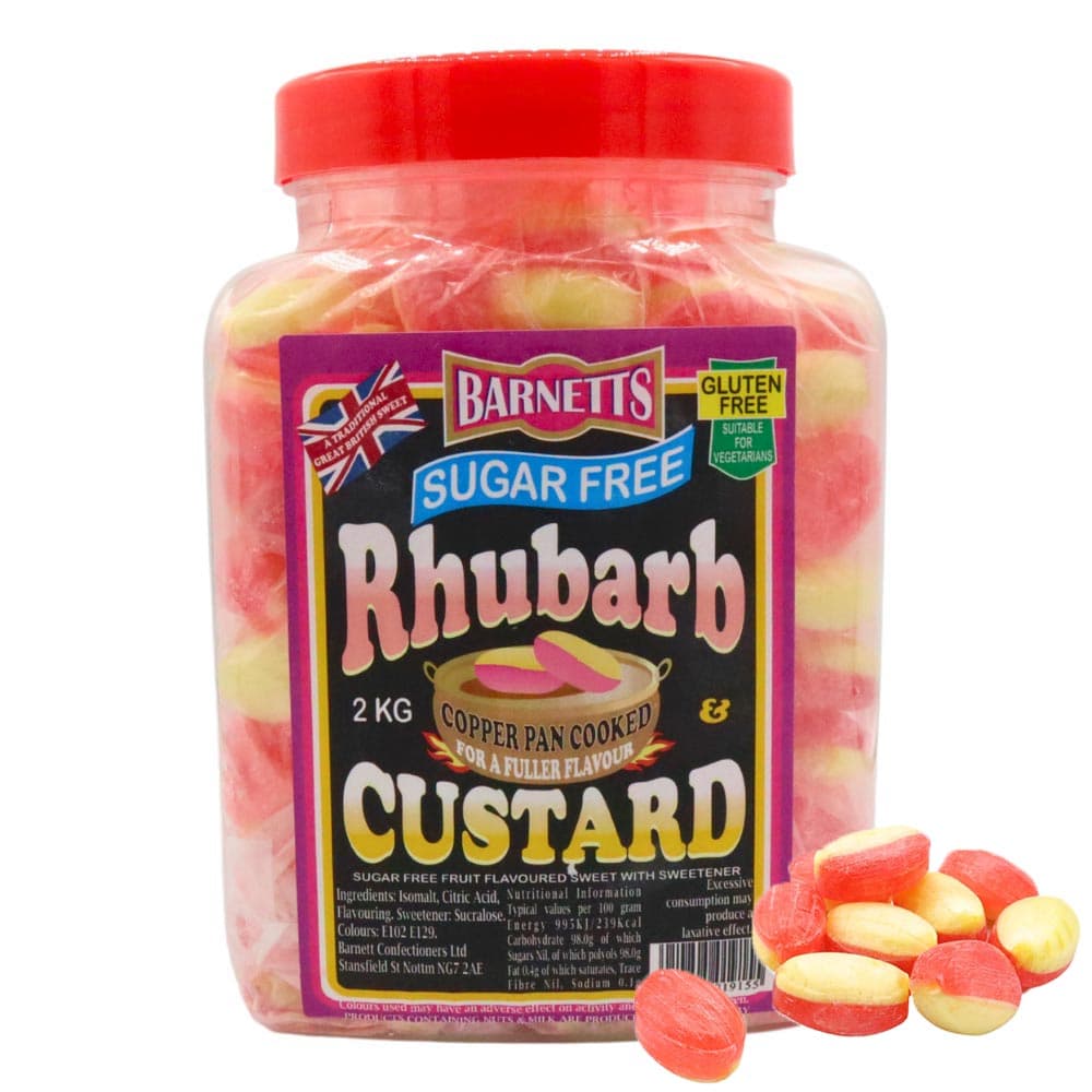 Barnetts Sugar Free Rhubarb & Custard 2kg