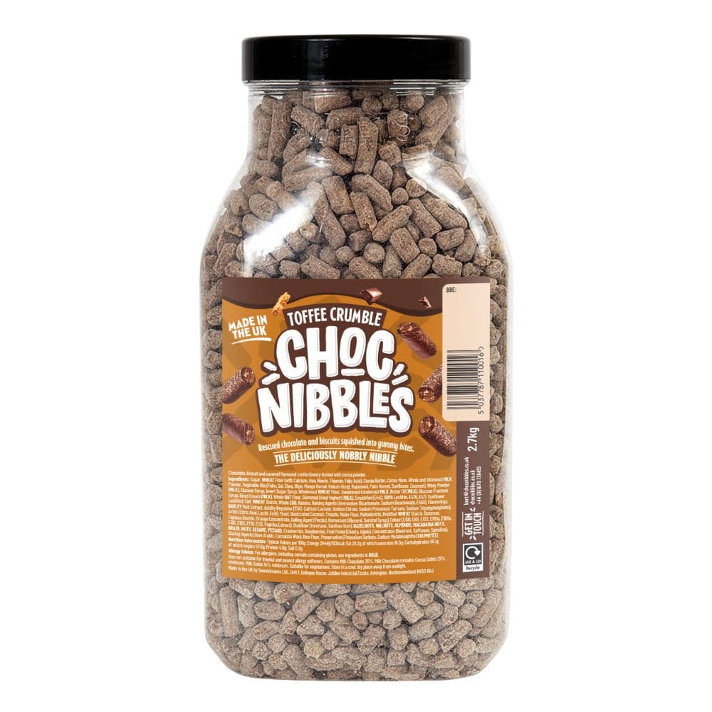 Sweet Dreams Toffee Crumble Choc Nibbles Jar 2.7kg