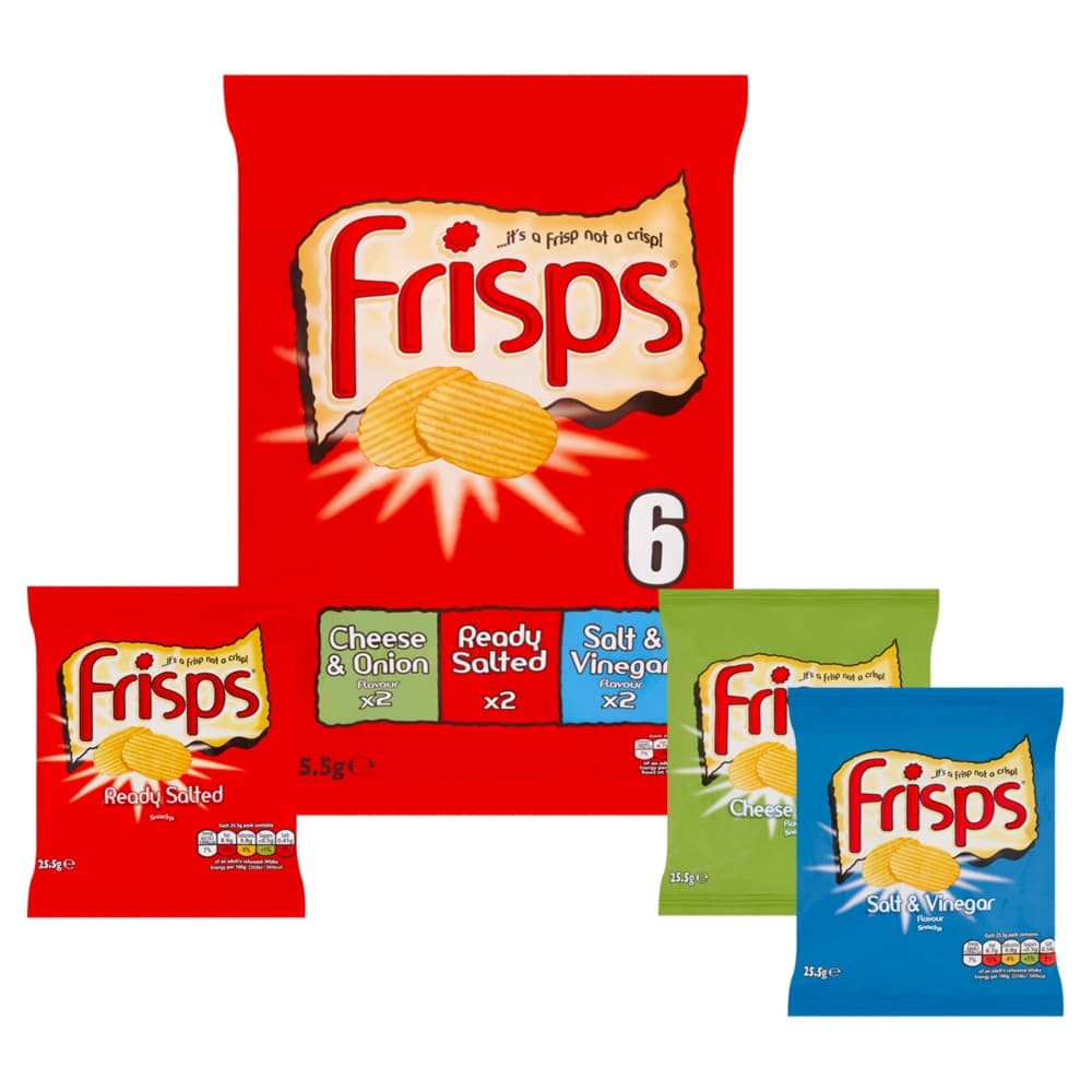 Frisps Assorted Variety Crisps 6 Pack