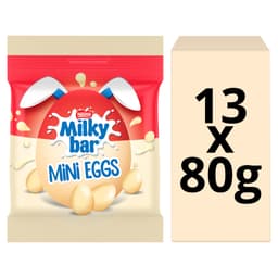 Milkybar White Chocolate Easter Mini Eggs Sharing Bag 80g