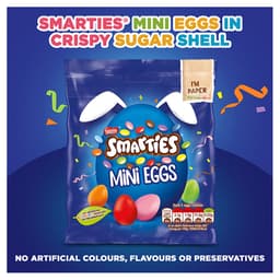 Smarties Milk Chocolate Easter Mini Eggs Sharing Bag 80g