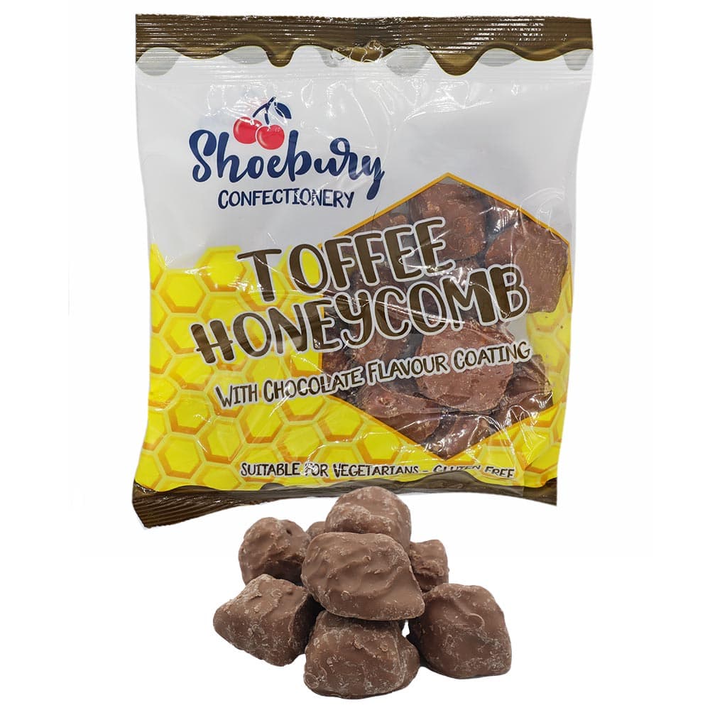 Shoebury Toffee Honeycomb Cinder Toffee Bags 150g