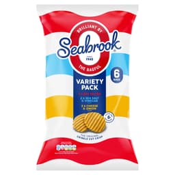 Seabrook The Original Crinkle Cut Crisp Variety 6 Pack 150g