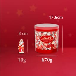 Lindt Milk Chocolate Santa Mini Drum 10g