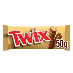 Twix Caramel & Milk Chocolate Fingers Biscuit Snack Bar 50g
